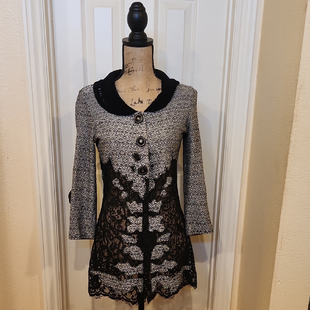 Elegant Black and Gray Women's Jacket